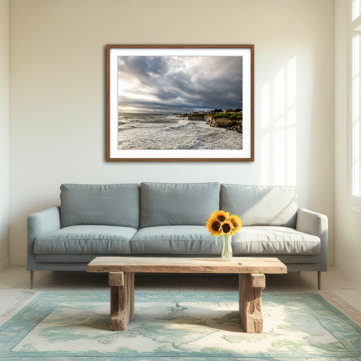 AUTO-MOCKUP ROOM | Santa Cruz Sunset Wall Art