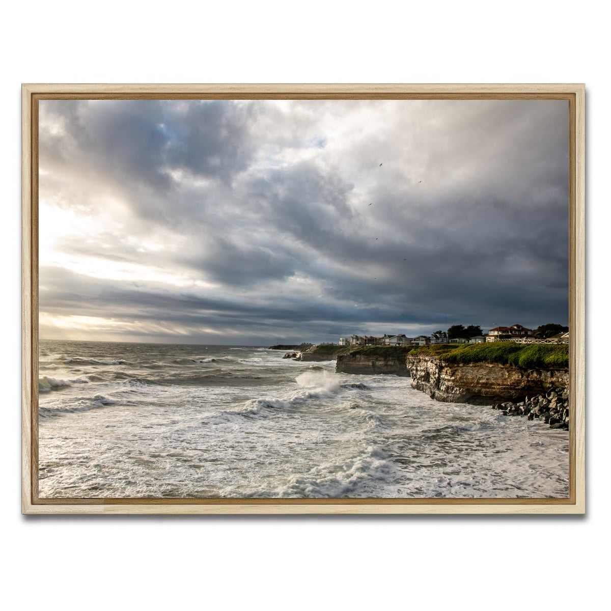 AUTO-MOCKUP WHITE | Santa Cruz Sunset | 1 Piece | Natural Framed Canvas | group=4x3