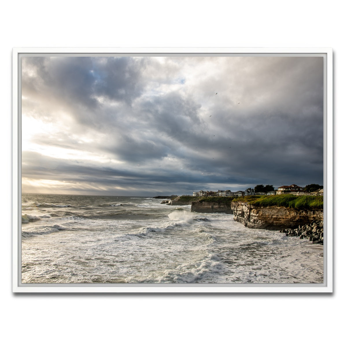 AUTO-MOCKUP WHITE | Santa Cruz Sunset | 1 Piece | White Framed Canvas | group=4x3