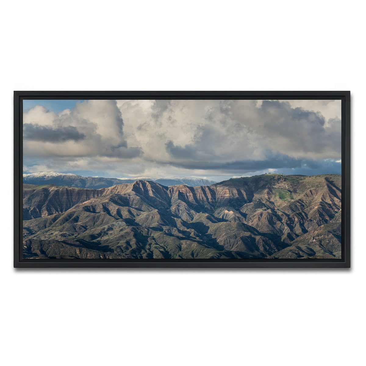 AUTO-MOCKUP WHITE | Santa Ynez Mountains | 1 Piece | Black Framed Canvas | group=2x1
