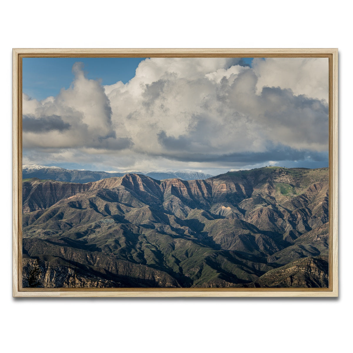 AUTO-MOCKUP WHITE | Santa Ynez Mountains | 1 Piece | Natural Framed Canvas | group=4x3