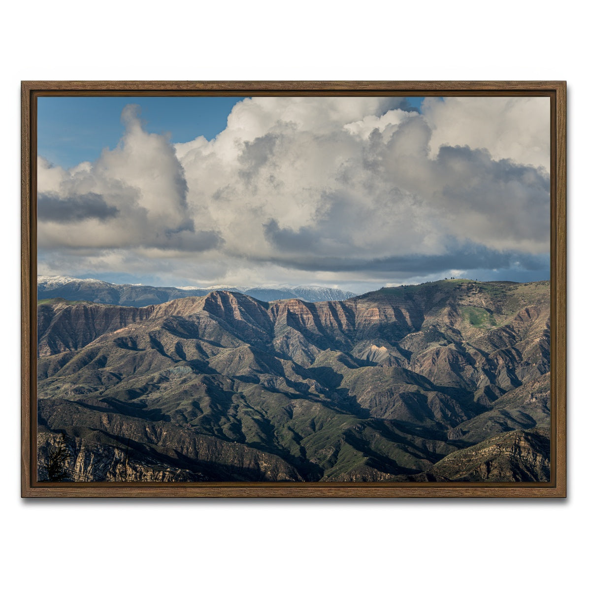 AUTO-MOCKUP WHITE | Santa Ynez Mountains | 1 Piece | Walnut Framed Canvas | group=4x3