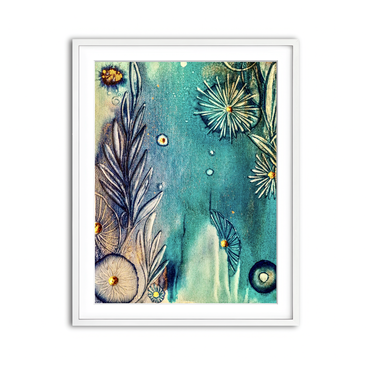 Framed Print 3x4 White