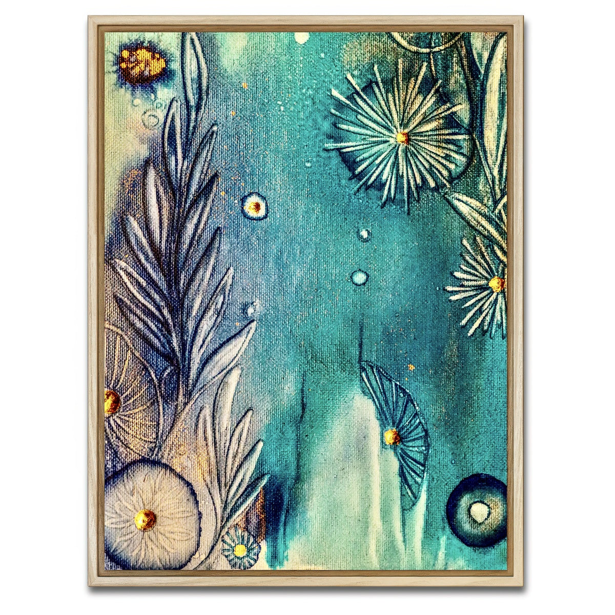 AUTO-MOCKUP WHITE | Sapphire Reef | 1 Piece | Natural Framed Canvas | group=3x4