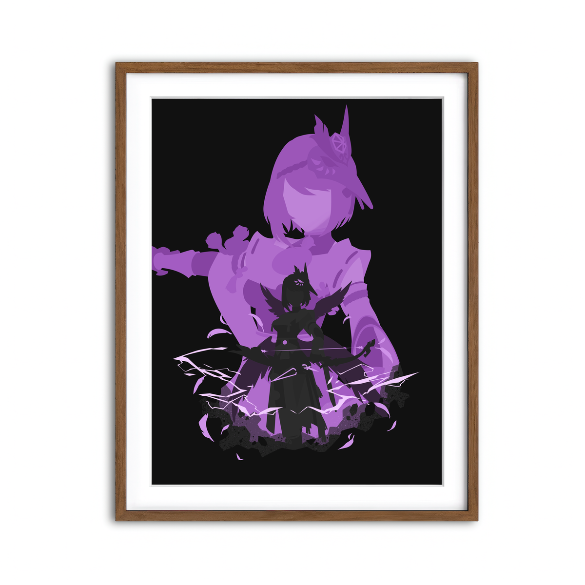 Framed Print 3x4 Walnut