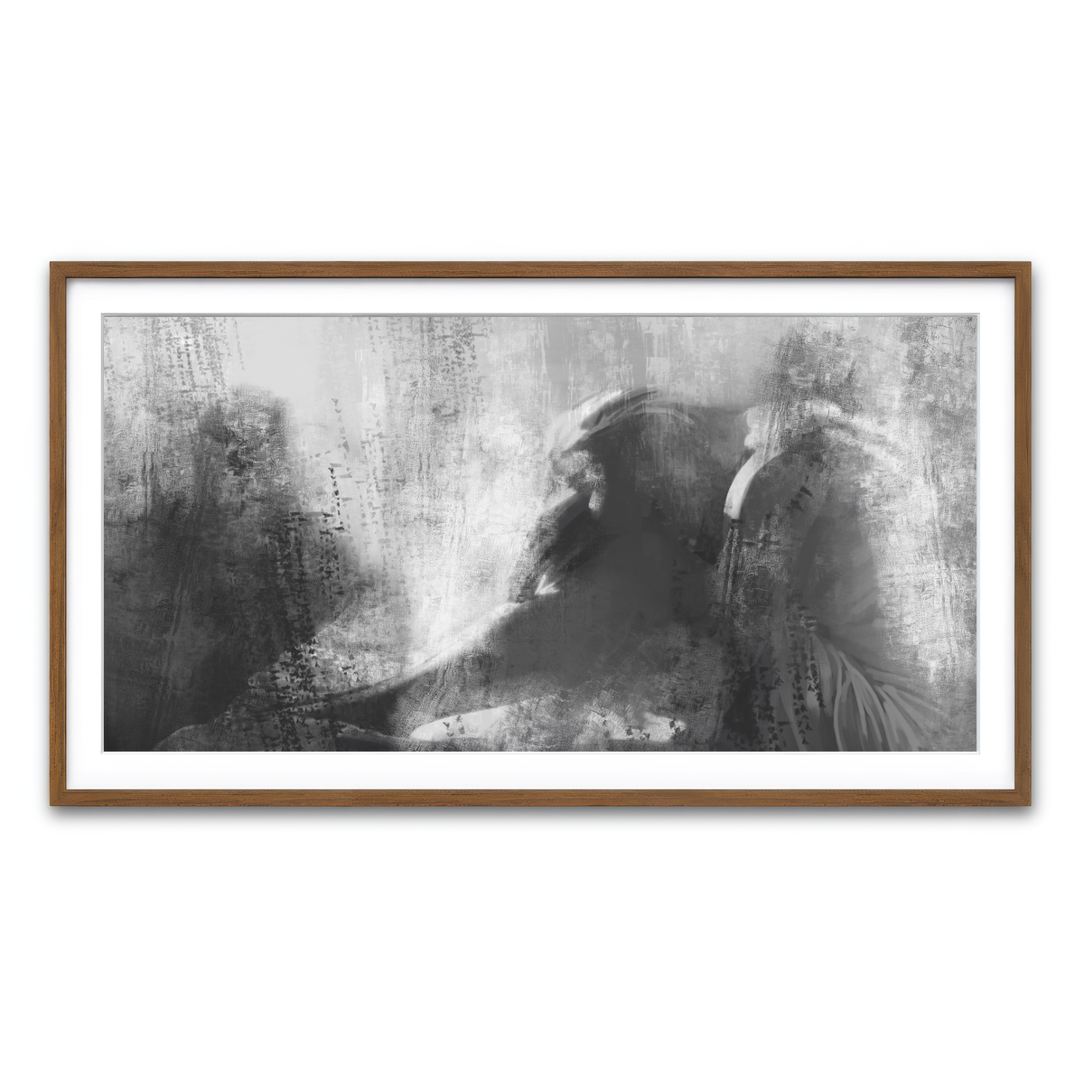 Framed Print 2x1 Walnut