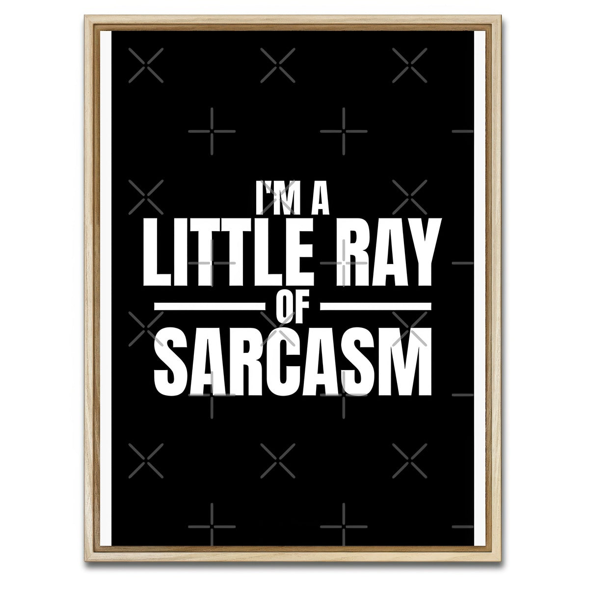 AUTO-MOCKUP WHITE | Sarcasm | 1 Piece | Natural Framed Canvas | group=3x4