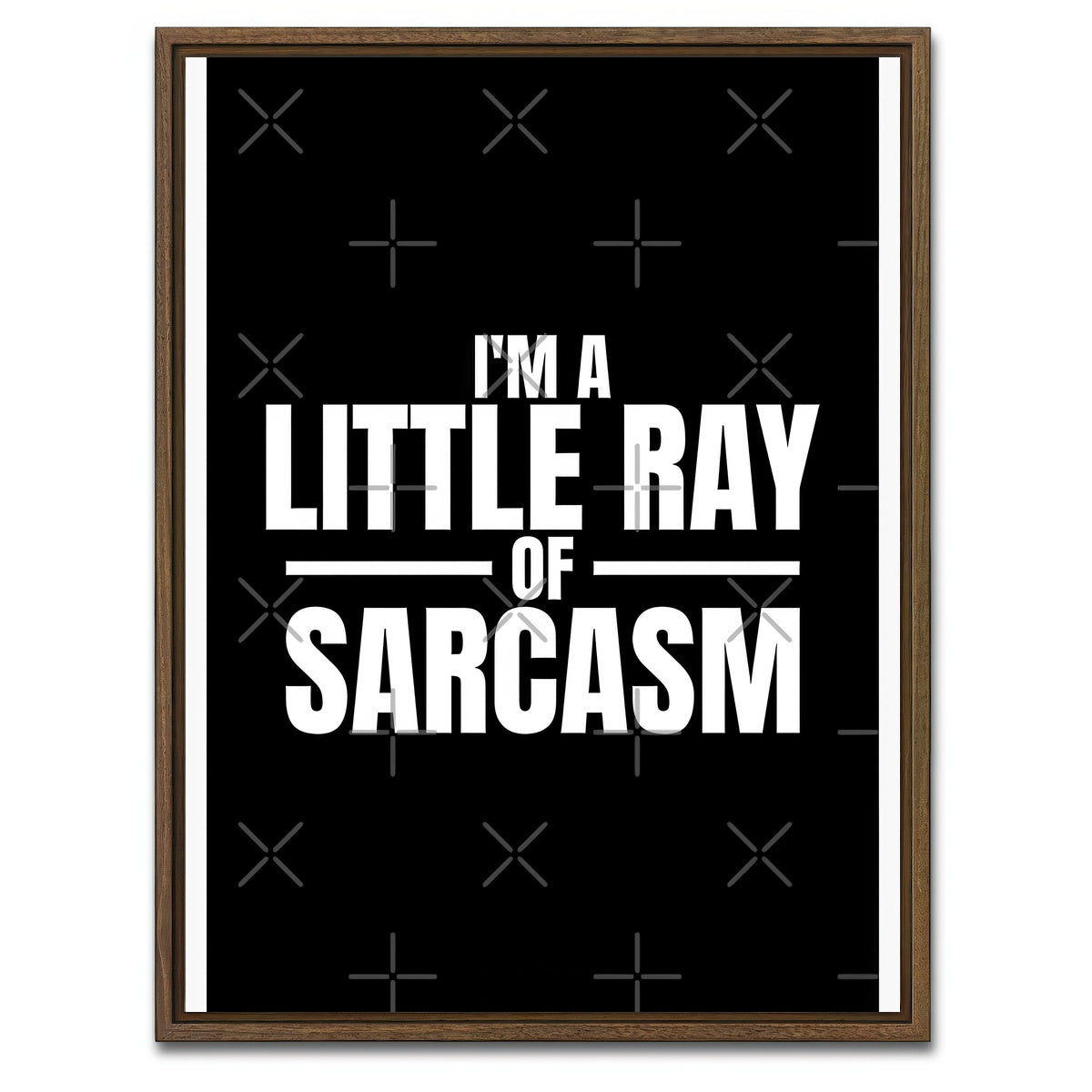 AUTO-MOCKUP WHITE | Sarcasm | 1 Piece | Walnut Framed Canvas | group=3x4