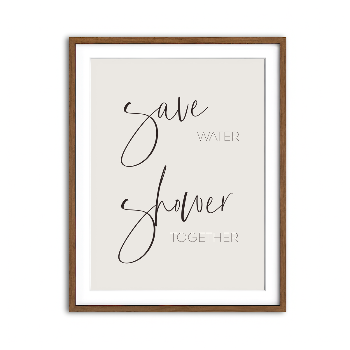 Framed Print 3x4 Walnut