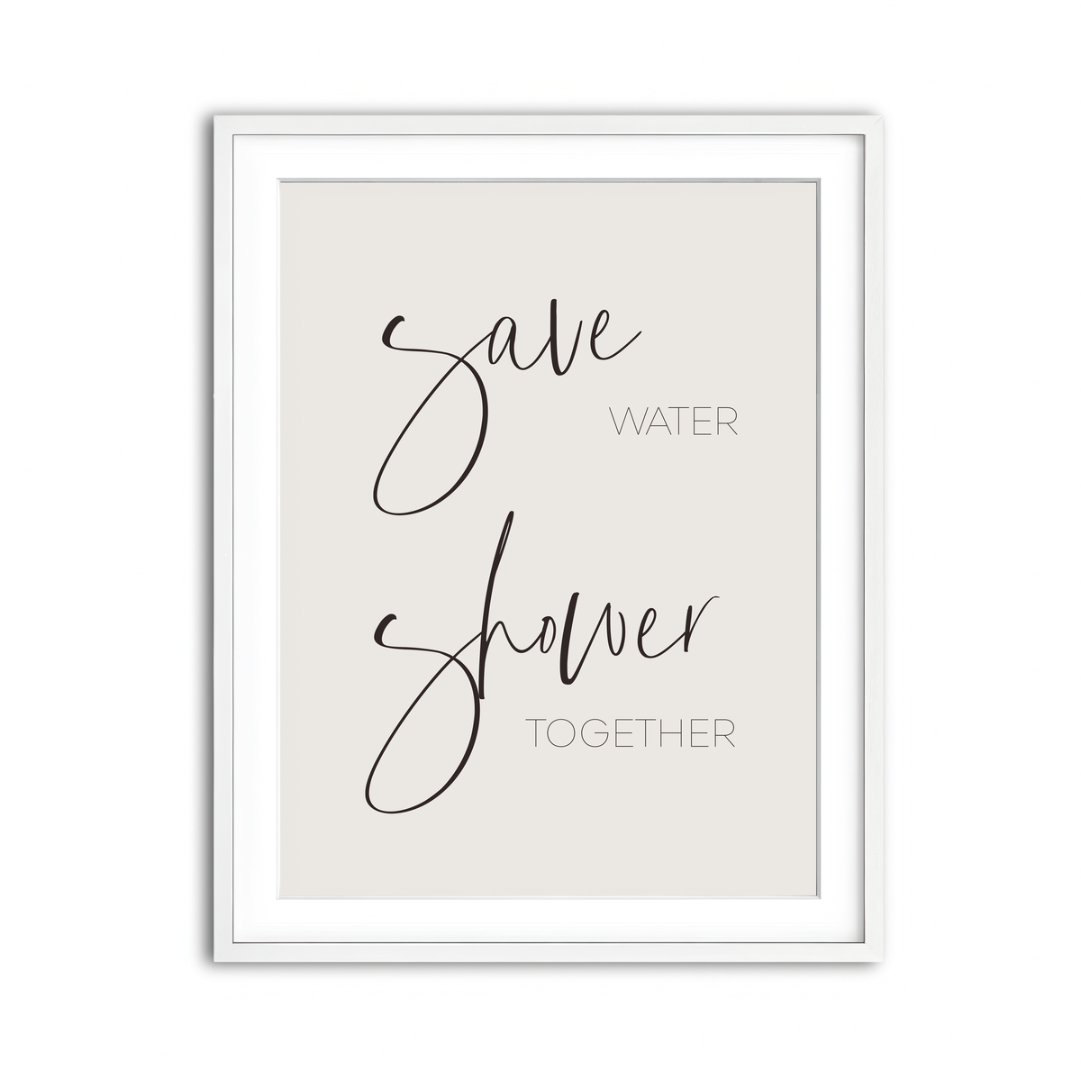 Framed Print 3x4 White