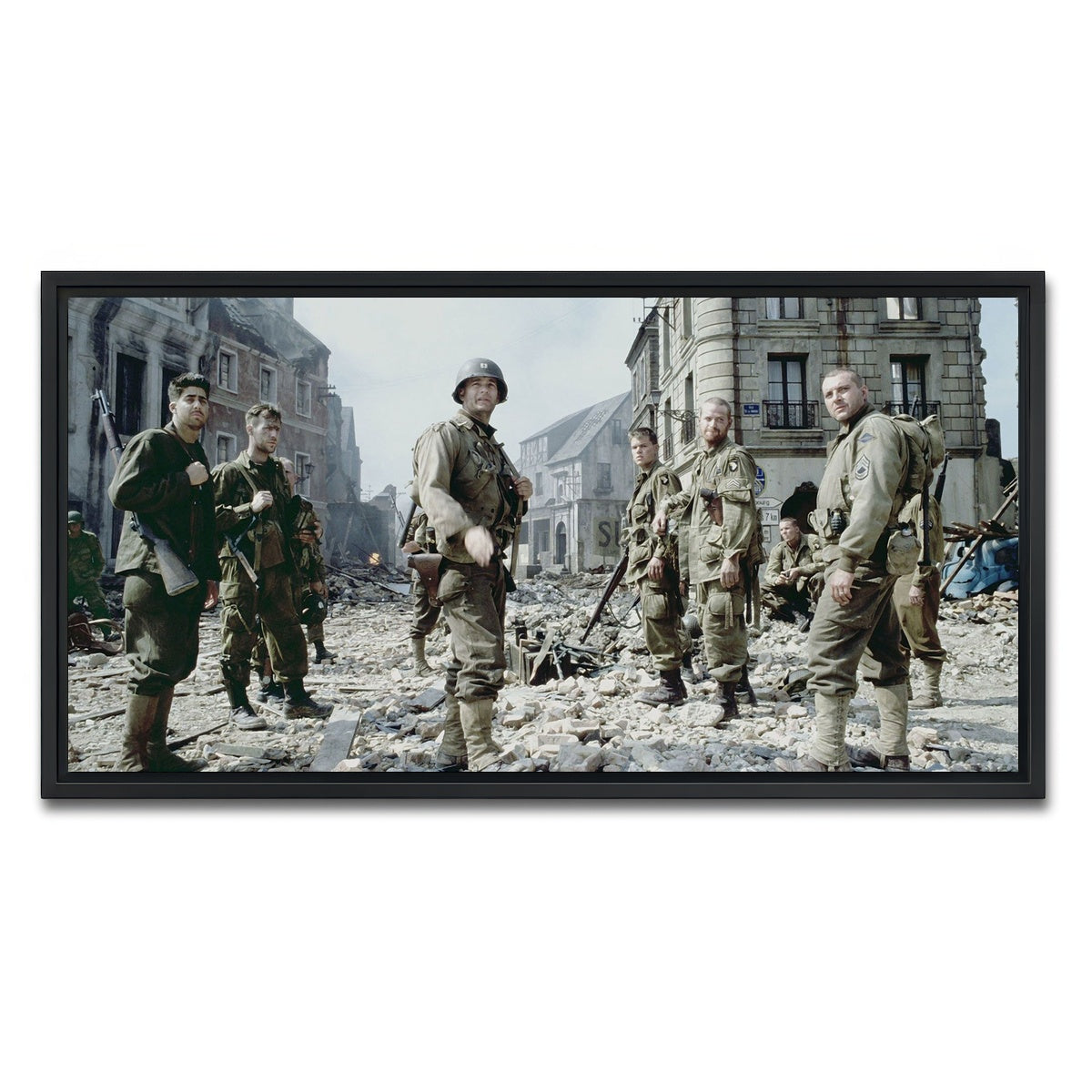 AUTO-MOCKUP WHITE | Saving Private Ryan | 1 Piece | Black Framed Canvas | group=2x1