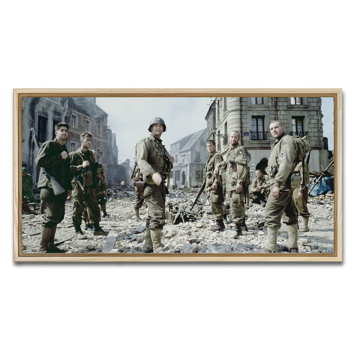 AUTO-MOCKUP WHITE | Saving Private Ryan | 1 Piece | Natural Framed Canvas | group=2x1