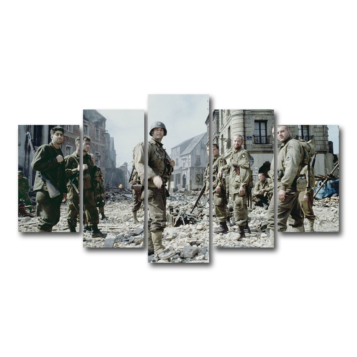 AUTO-MOCKUP WHITE | Saving Private Ryan | 5 Piece | Gallery Wrap Canvas | group=5_normal