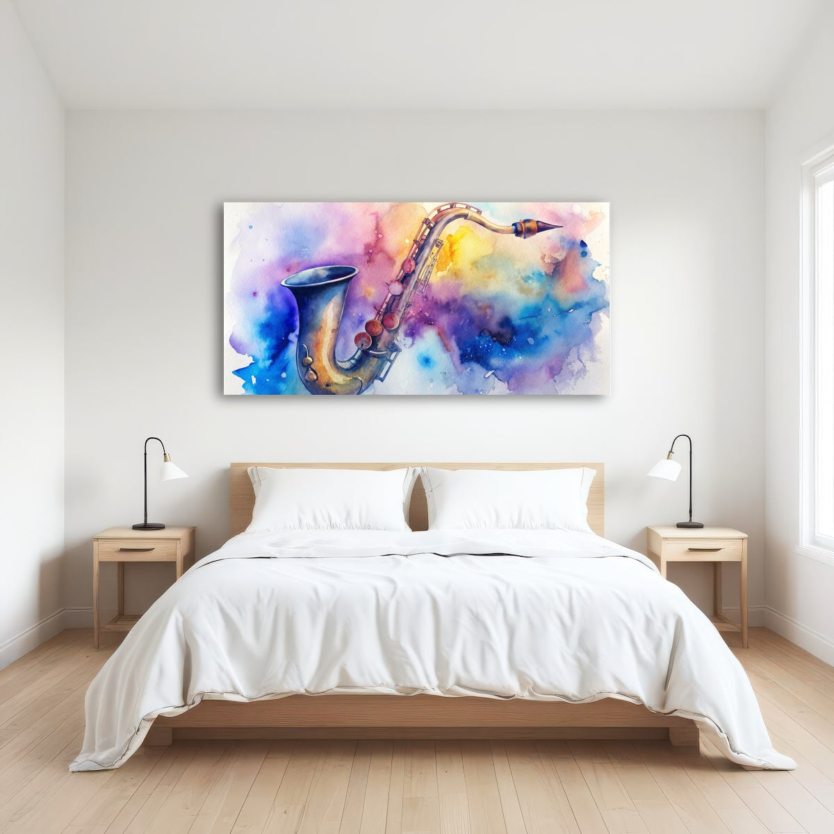 AUTO-MOCKUP ROOM | Saxophone Watercolor