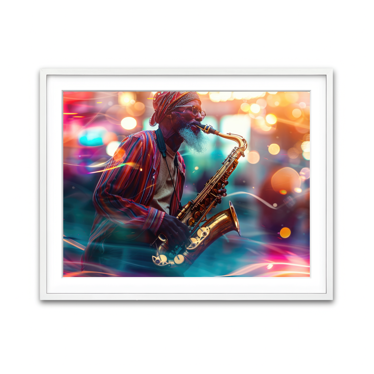 Framed Print 4x3 White