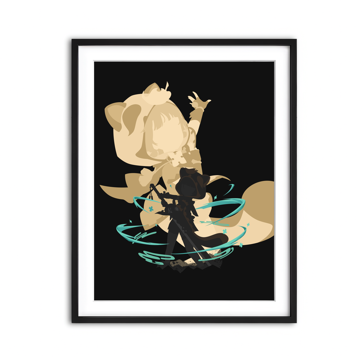 Framed Print 3x4 Black