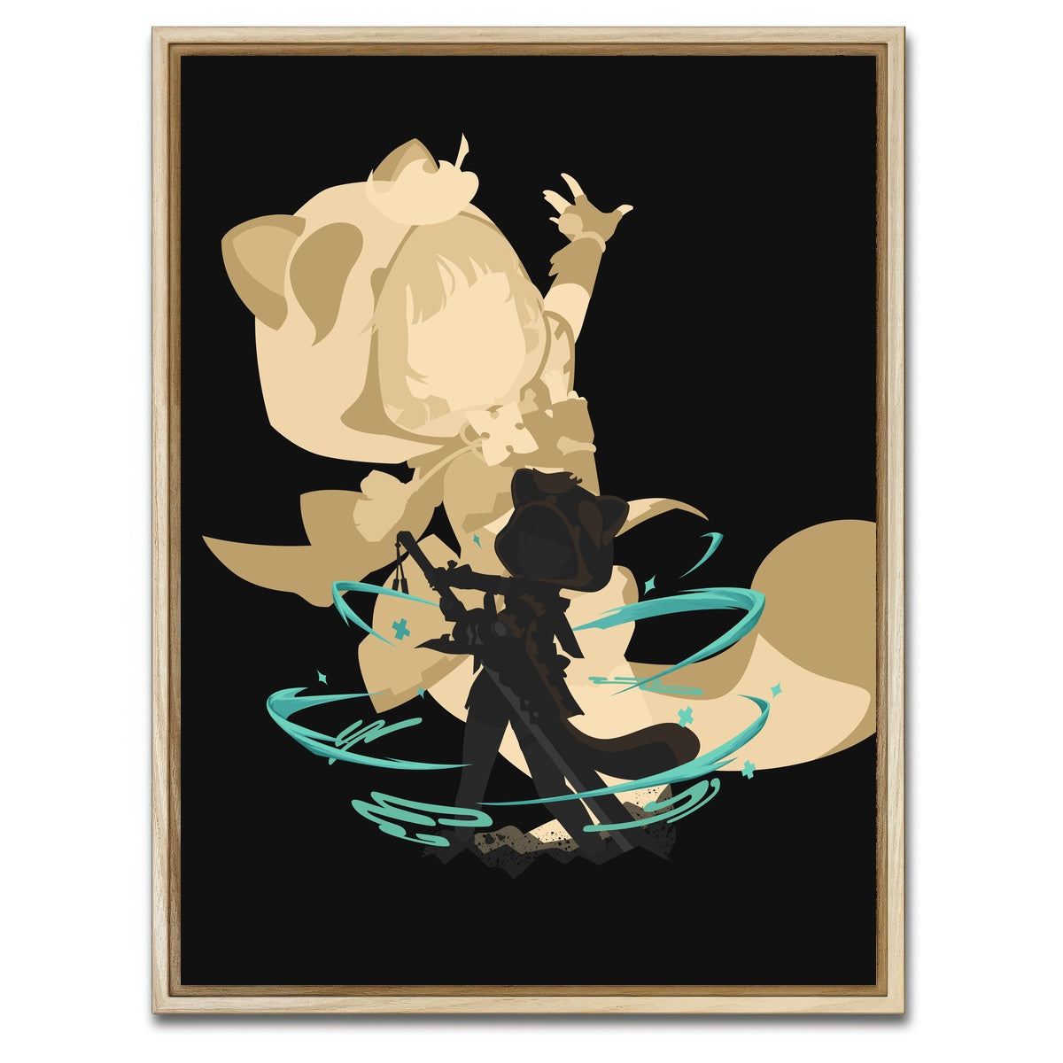 AUTO-MOCKUP WHITE | Sayu | 1 Piece | Natural Framed Canvas | group=3x4