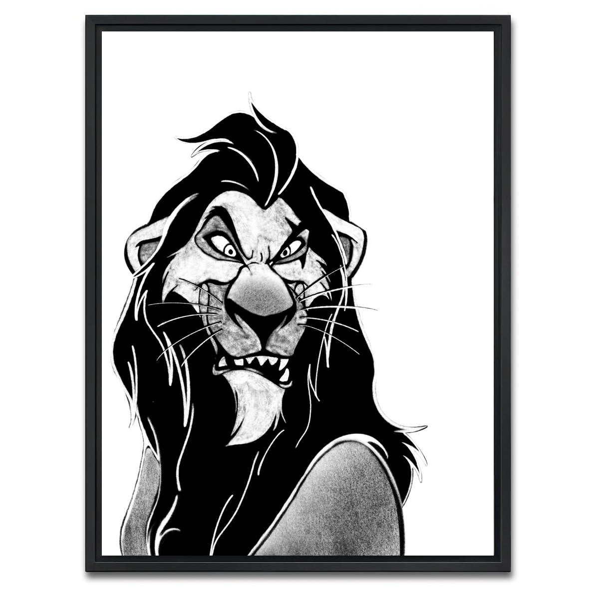 AUTO-MOCKUP WHITE | Scar | 1 Piece | Black Framed Canvas | group=3x4