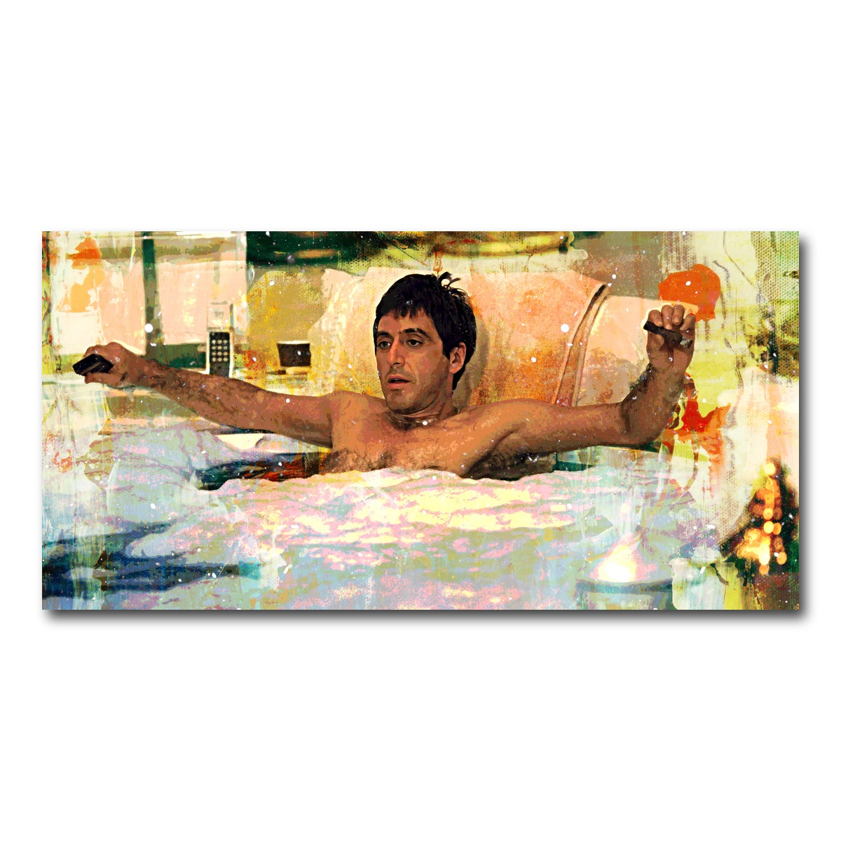 AUTO-MOCKUP WHITE | Scarface Bathtub | 1 Piece | Gallery Wrap Canvas | group=2x1