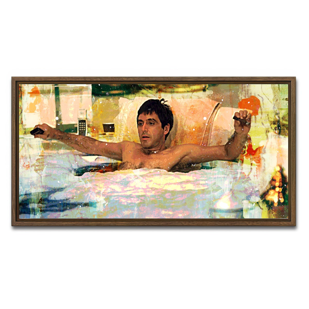 AUTO-MOCKUP WHITE | Scarface Bathtub | 1 Piece | Walnut Framed Canvas | group=2x1