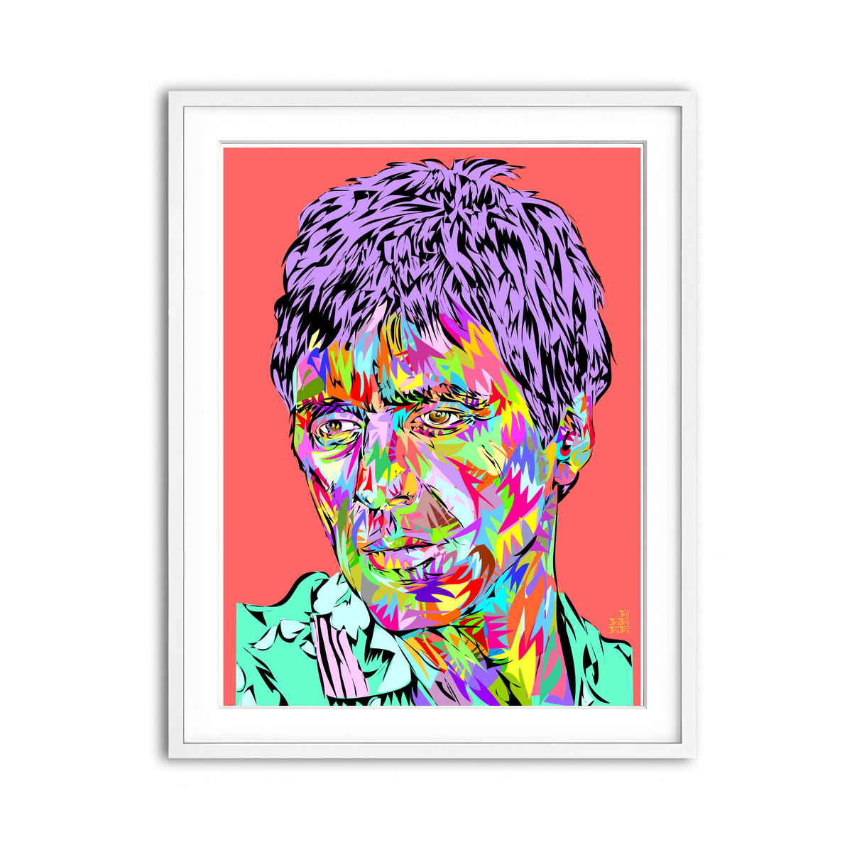 Framed Print 3x4 White