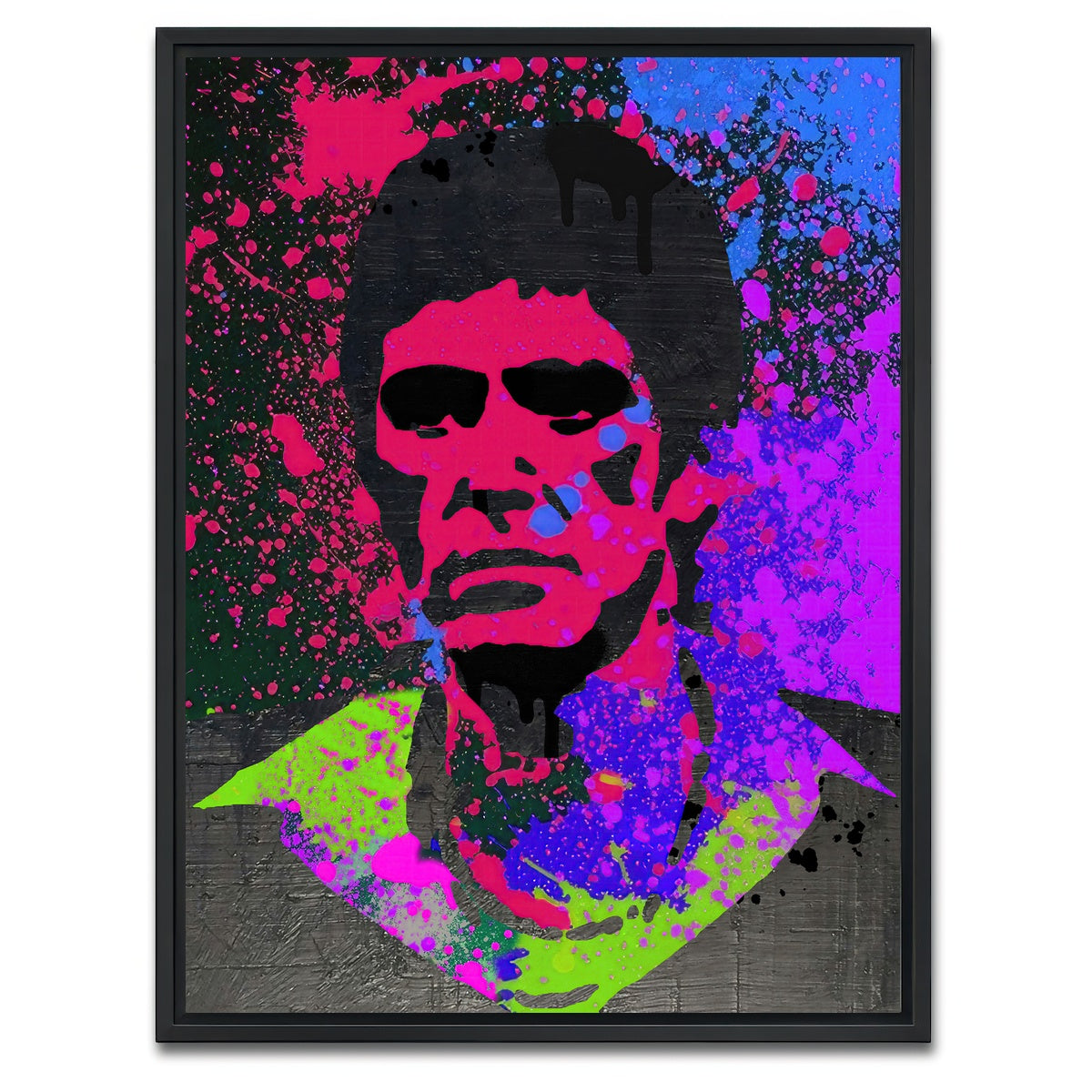 AUTO-MOCKUP WHITE | Scarface paint | 1 Piece | Black Framed Canvas | group=3x4