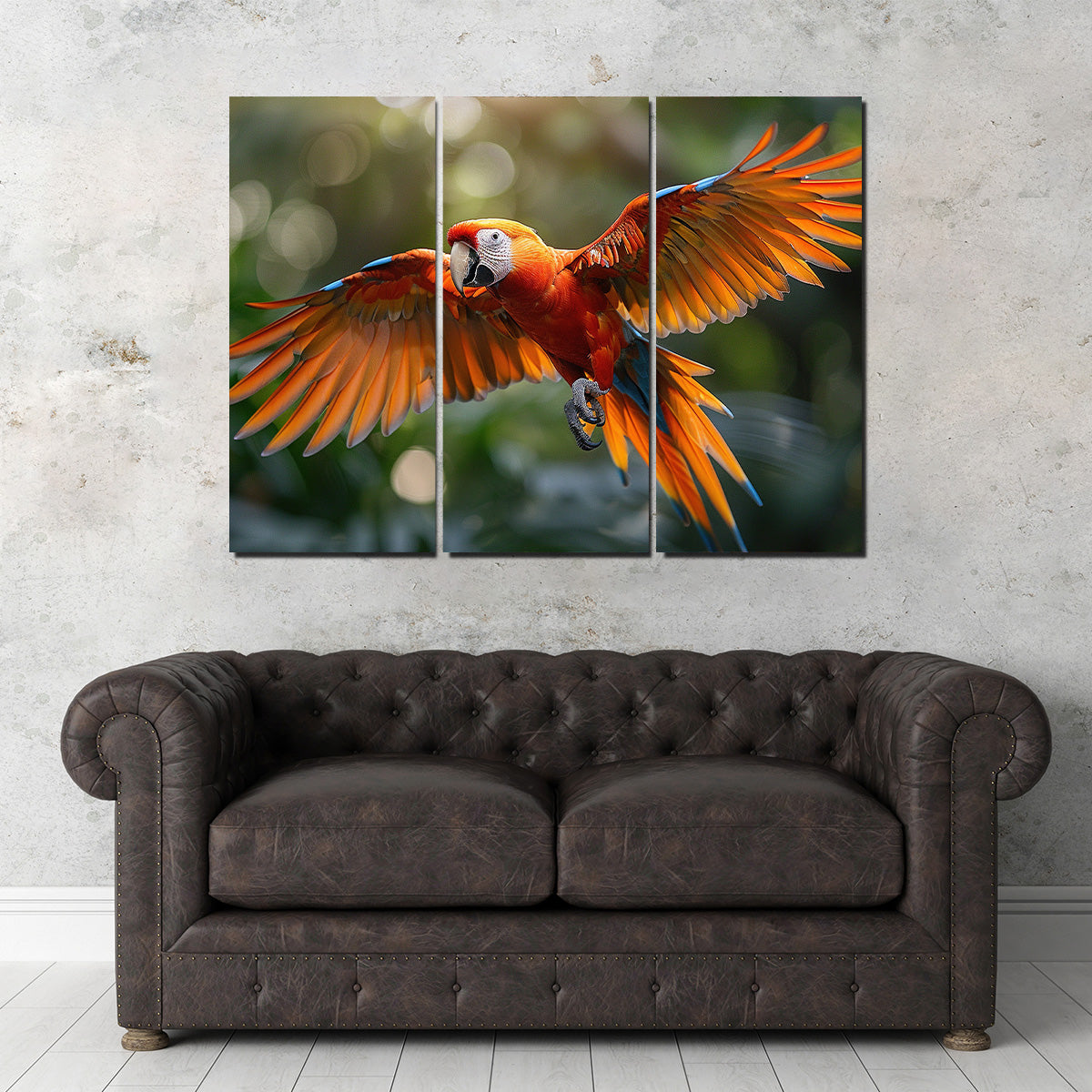 Scarlet Macaw in Flight Wall Art