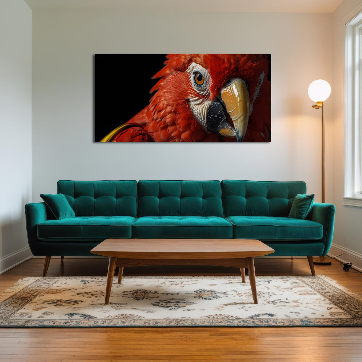 AUTO-MOCKUP ROOM | Scarlet Macaw close-up