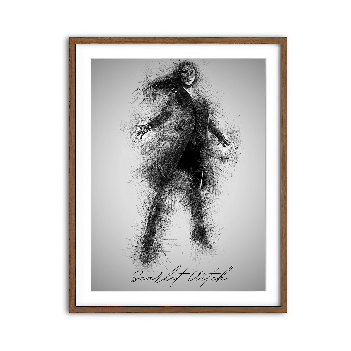 Framed Print 3x4 Walnut