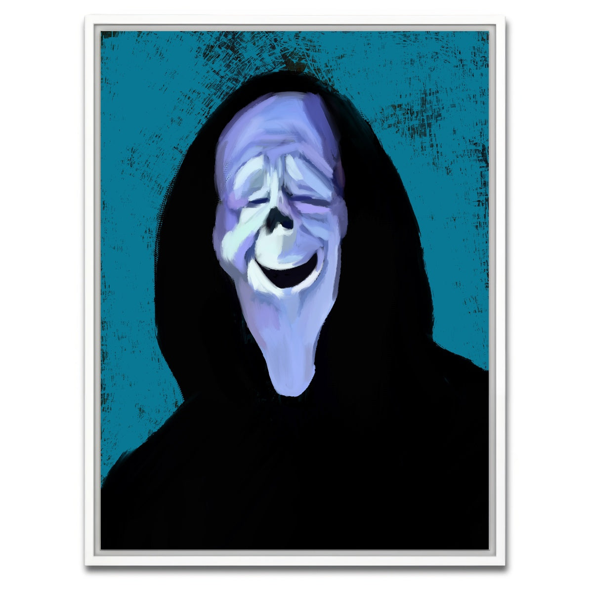 AUTO-MOCKUP WHITE | Scary Movie Ghostface | 1 Piece | White Framed Canvas | group=3x4