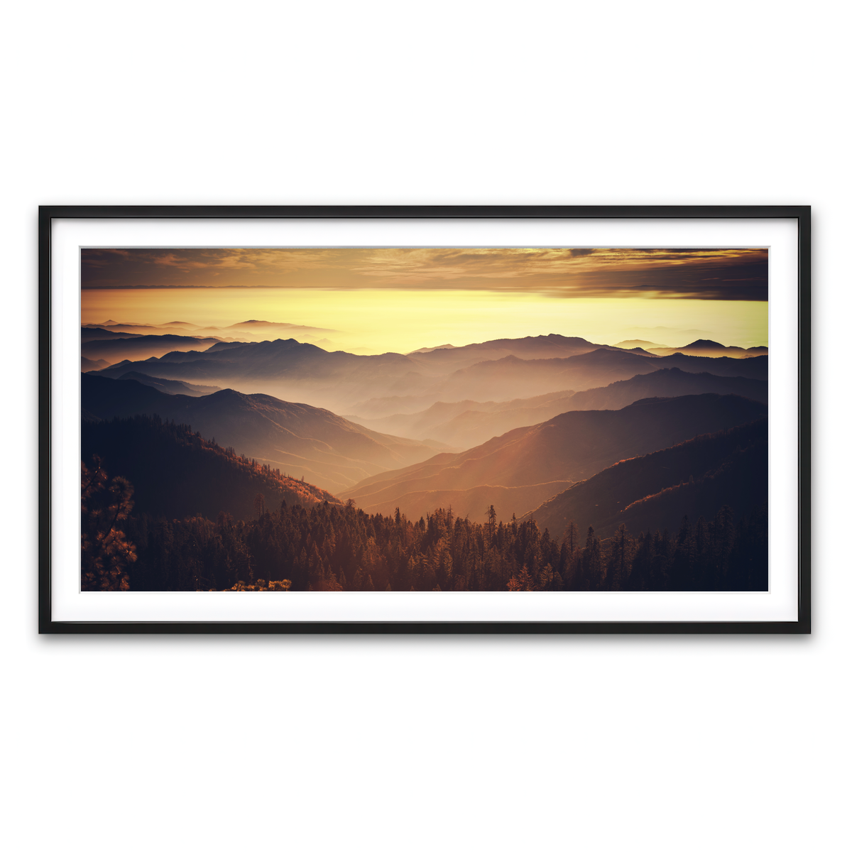 Framed Print 2x1 Black