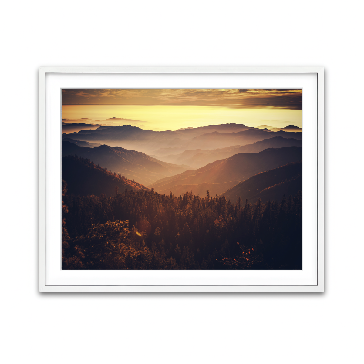 Framed Print 4x3 White
