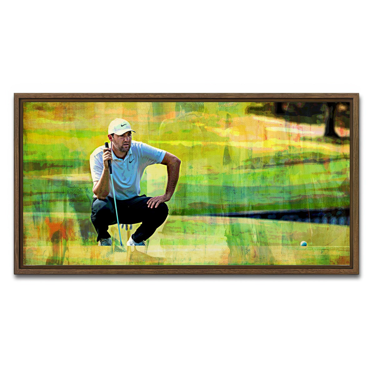 AUTO-MOCKUP WHITE | Scheffler | 1 Piece | Walnut Framed Canvas | group=2x1