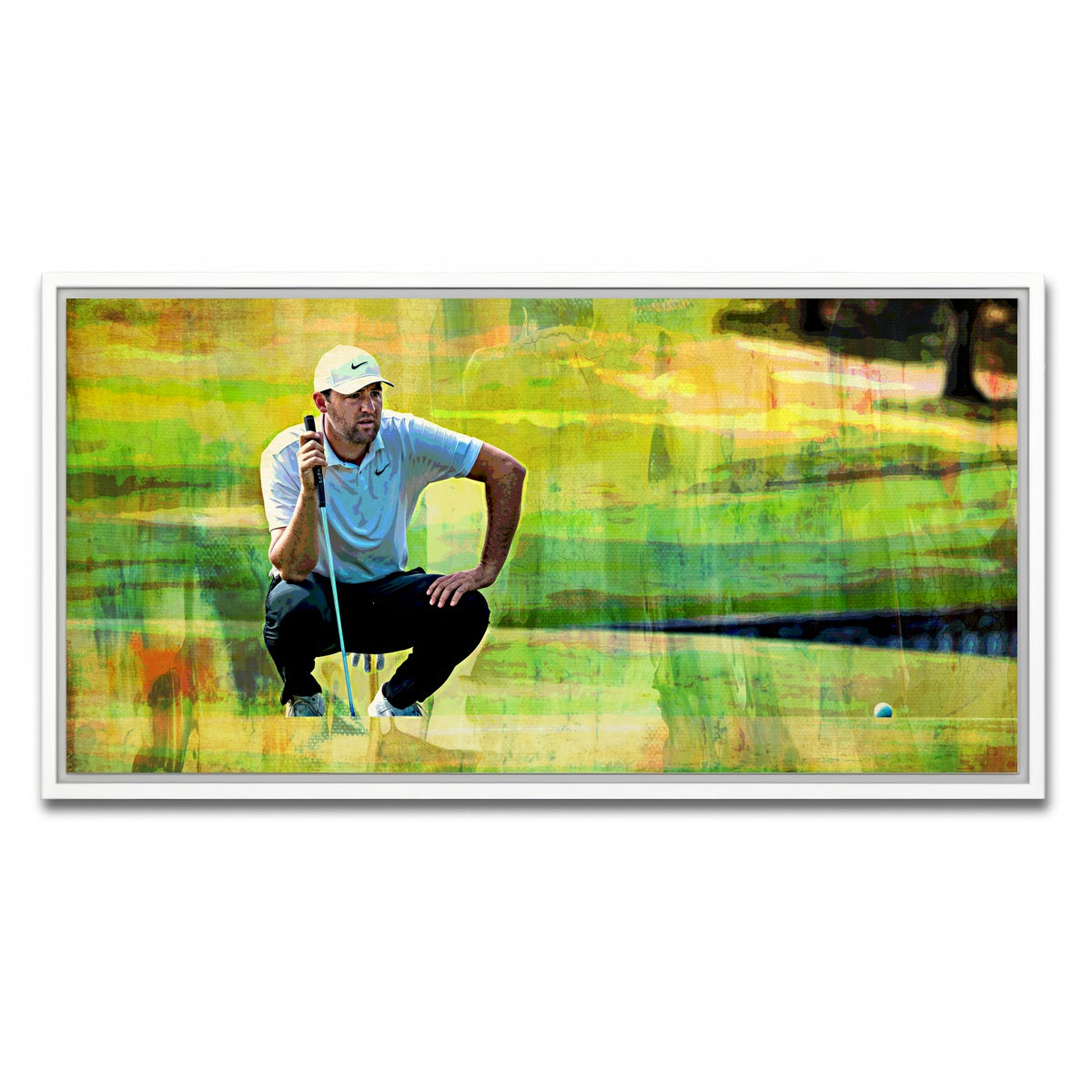 AUTO-MOCKUP WHITE | Scheffler | 1 Piece | White Framed Canvas | group=2x1
