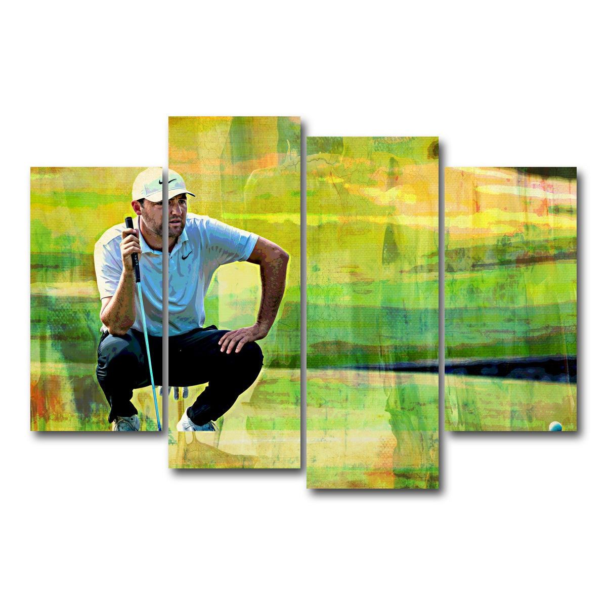 AUTO-MOCKUP WHITE | Scheffler | 4 Piece | Gallery Wrap Canvas | group=4_short