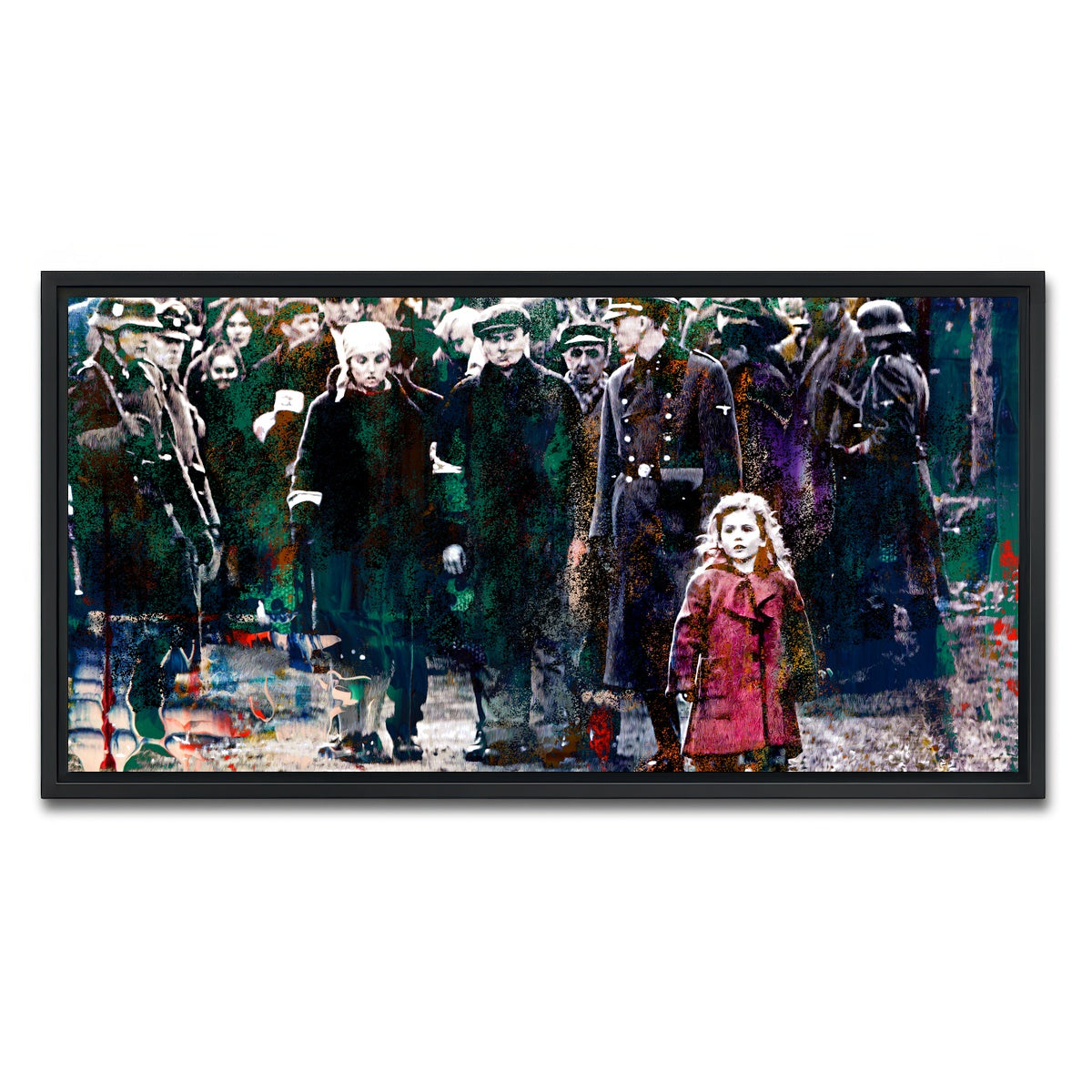 AUTO-MOCKUP WHITE | Schindler's List | 1 Piece | Black Framed Canvas | group=2x1