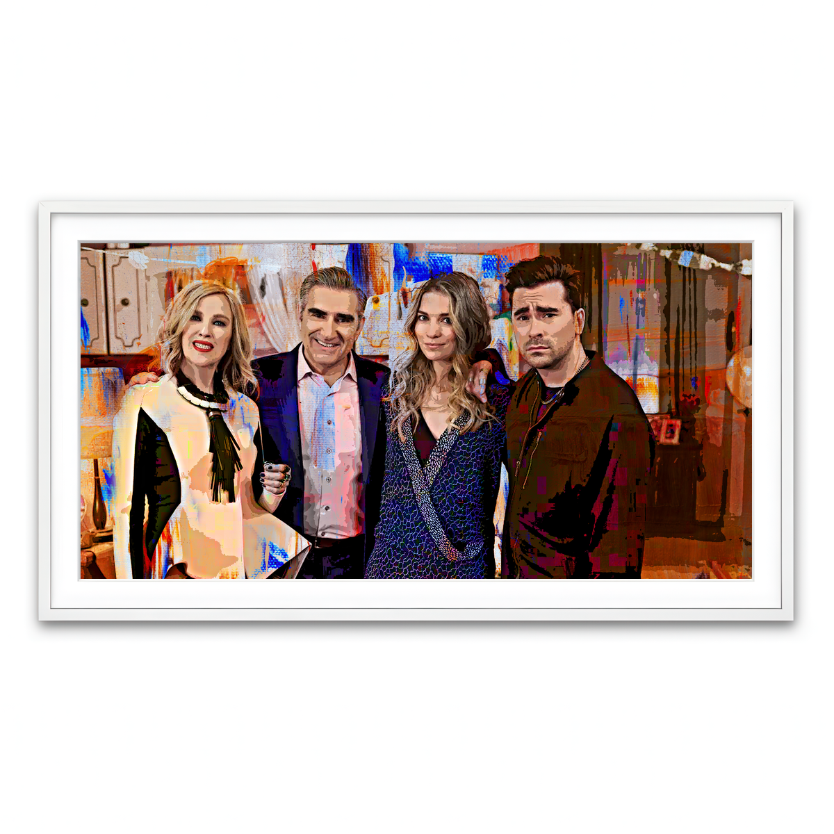 Framed Print 2x1 White