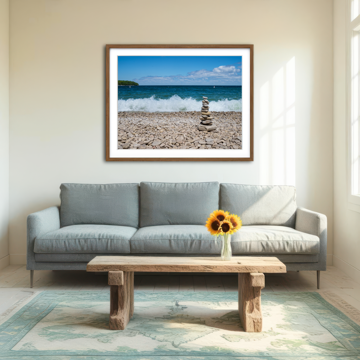 AUTO-MOCKUP ROOM | School House Beach Wall Art