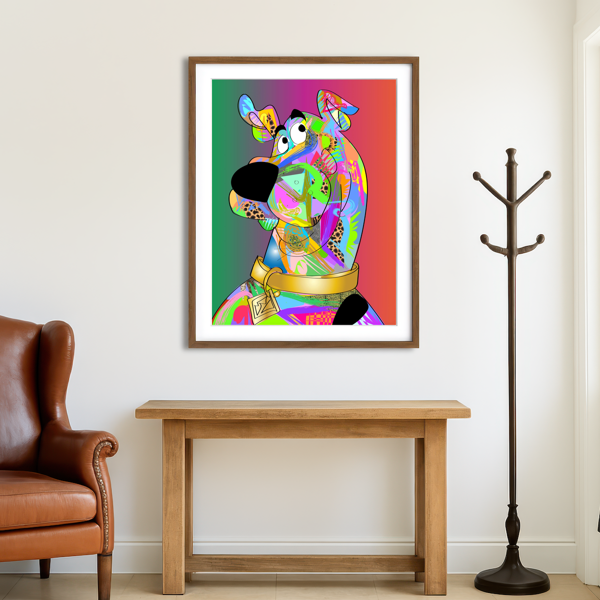 AUTO-MOCKUP ROOM | Scooby Doo Wall Art