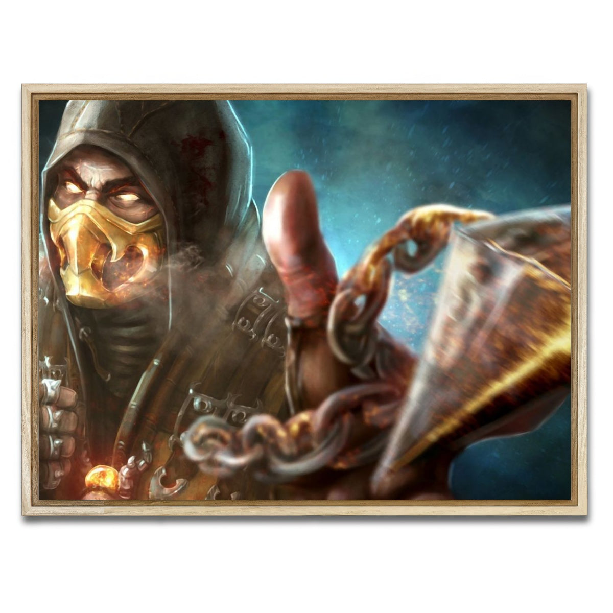 AUTO-MOCKUP WHITE | Scorpion | 1 Piece | Natural Framed Canvas | group=4x3