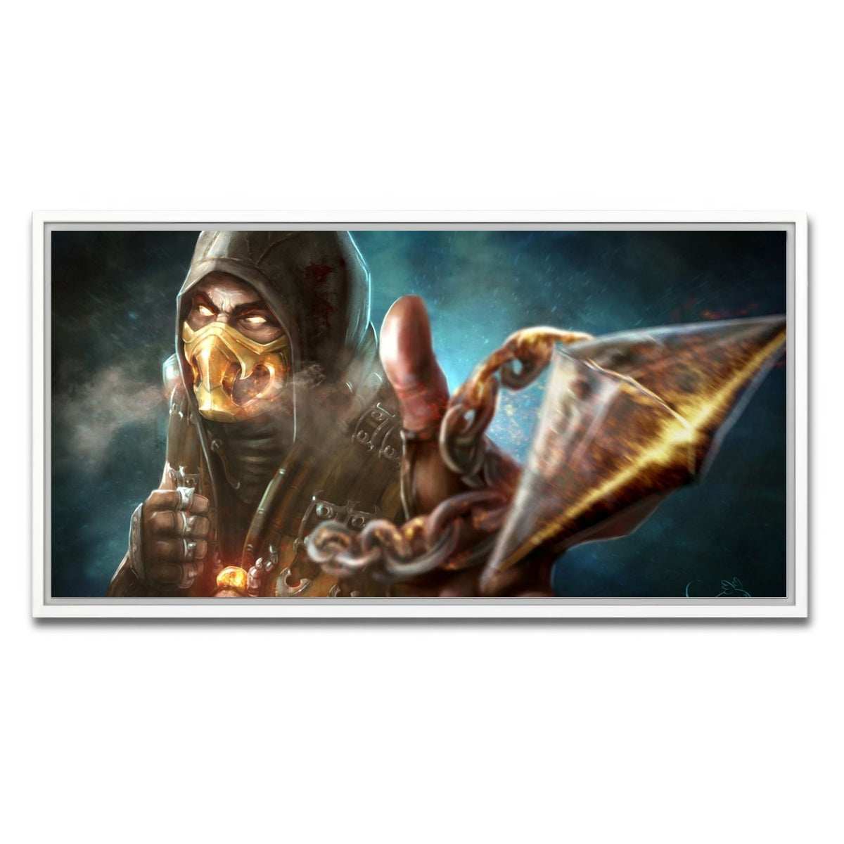 AUTO-MOCKUP WHITE | Scorpion | 1 Piece | White Framed Canvas | group=2x1