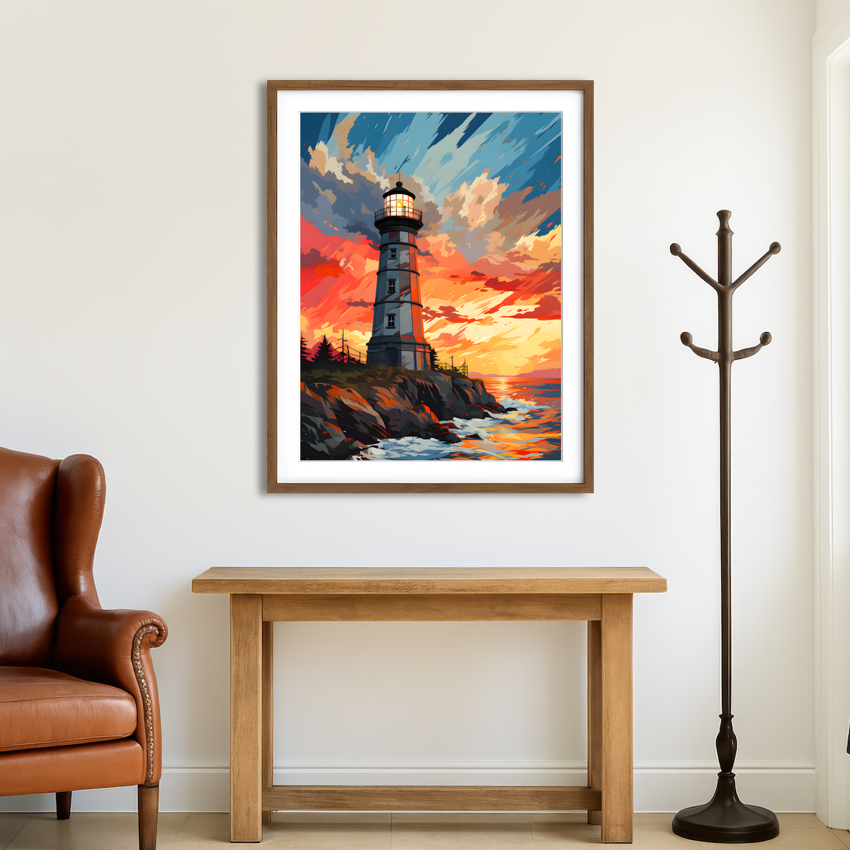 AUTO-MOCKUP ROOM | Scotland - Corsewall Lighthouse Wall Art