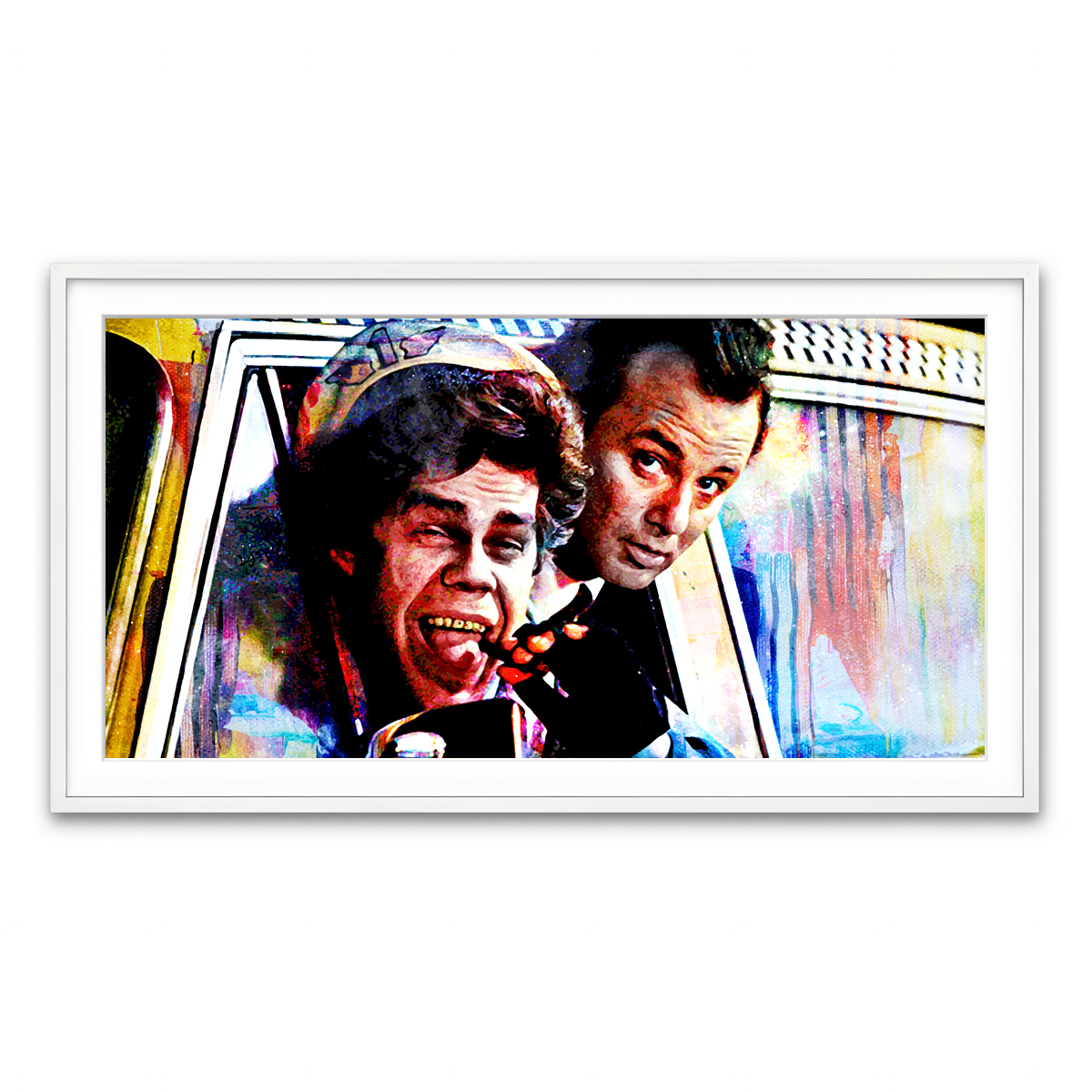 Framed Print 2x1 White