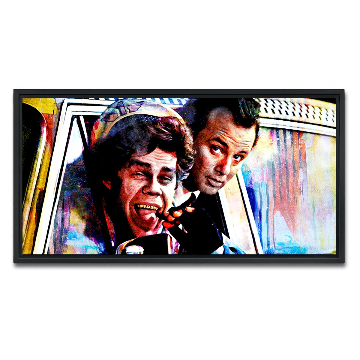 AUTO-MOCKUP WHITE | Scrooged Cabbie | 1 Piece | Black Framed Canvas | group=2x1