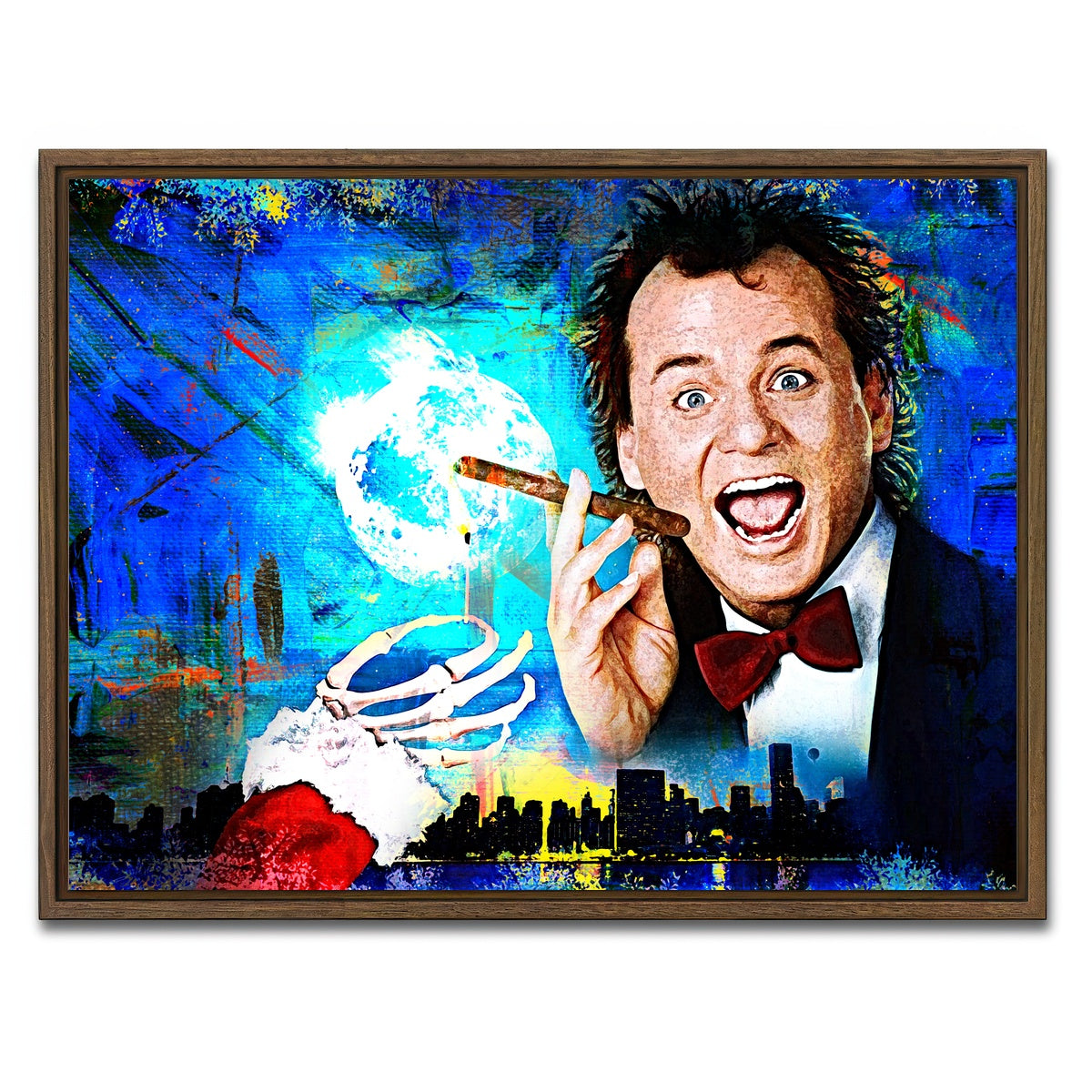AUTO-MOCKUP WHITE | Scrooged | 1 Piece | Walnut Framed Canvas | group=4x3