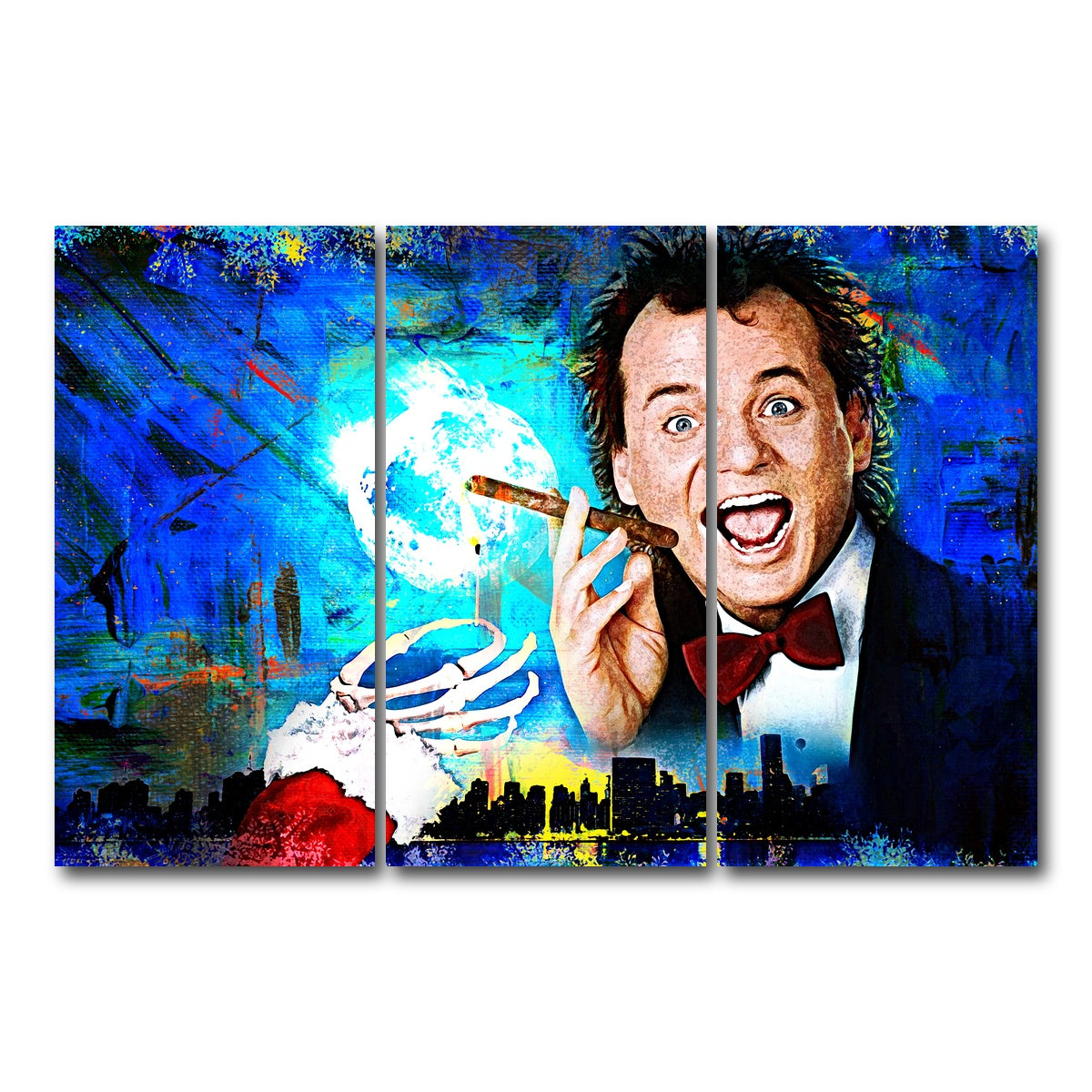 AUTO-MOCKUP WHITE | Scrooged | 3 Piece | Gallery Wrap Canvas | group=12x24
