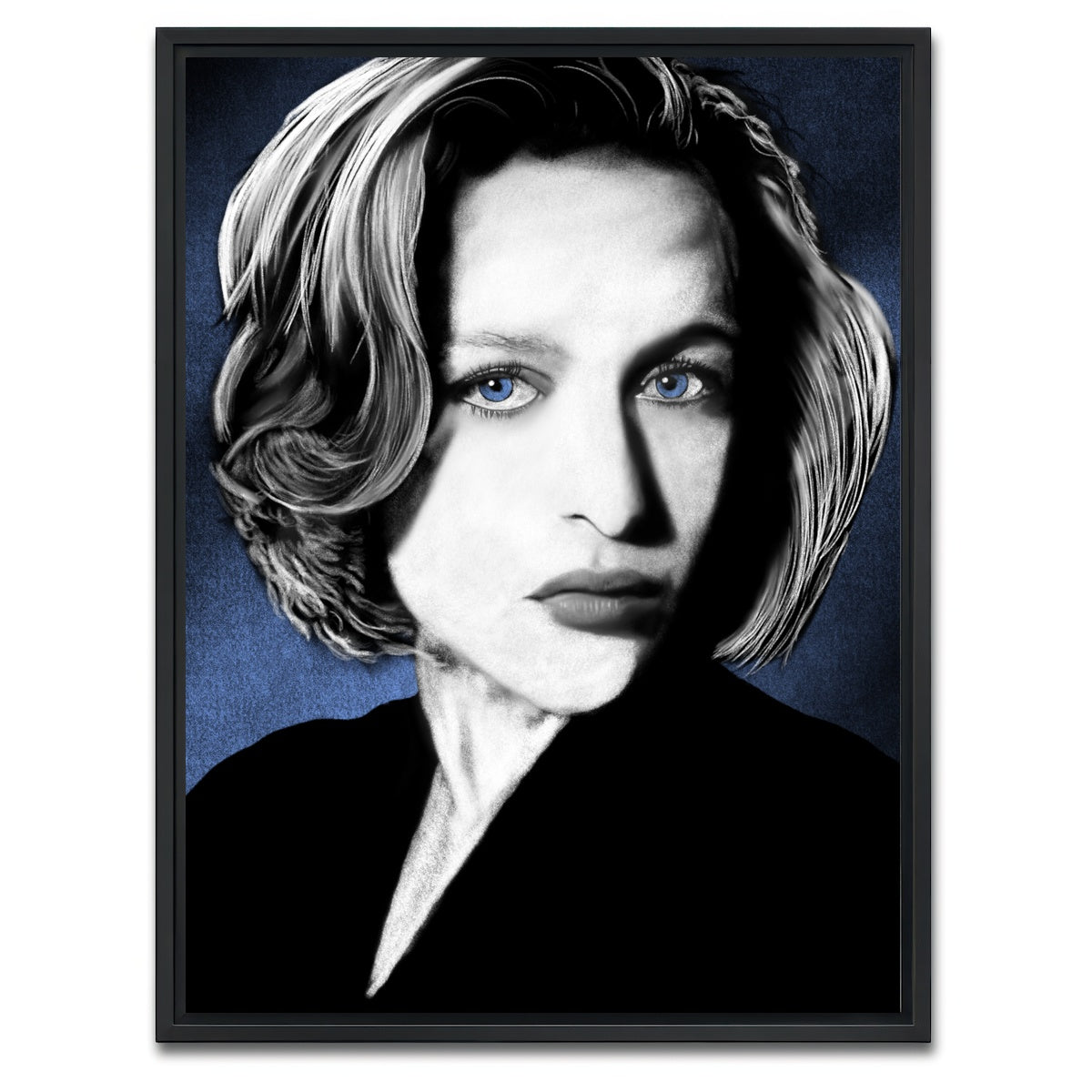 AUTO-MOCKUP WHITE | Scully 2 | 1 Piece | Black Framed Canvas | group=3x4