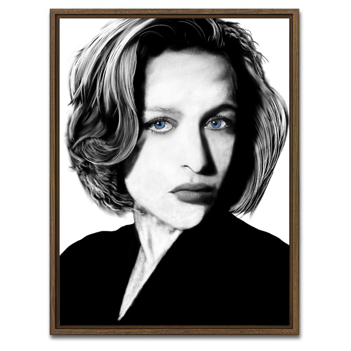 AUTO-MOCKUP WHITE | Scully | 1 Piece | Walnut Framed Canvas | group=3x4