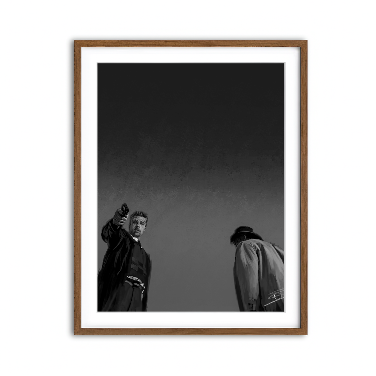 Framed Print 3x4 Walnut