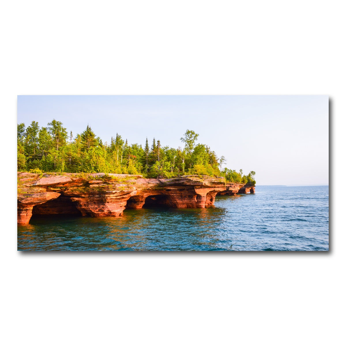 AUTO-MOCKUP WHITE | Sea Caves Apostle Islands | 1 Piece | Gallery Wrap Canvas | group=2x1